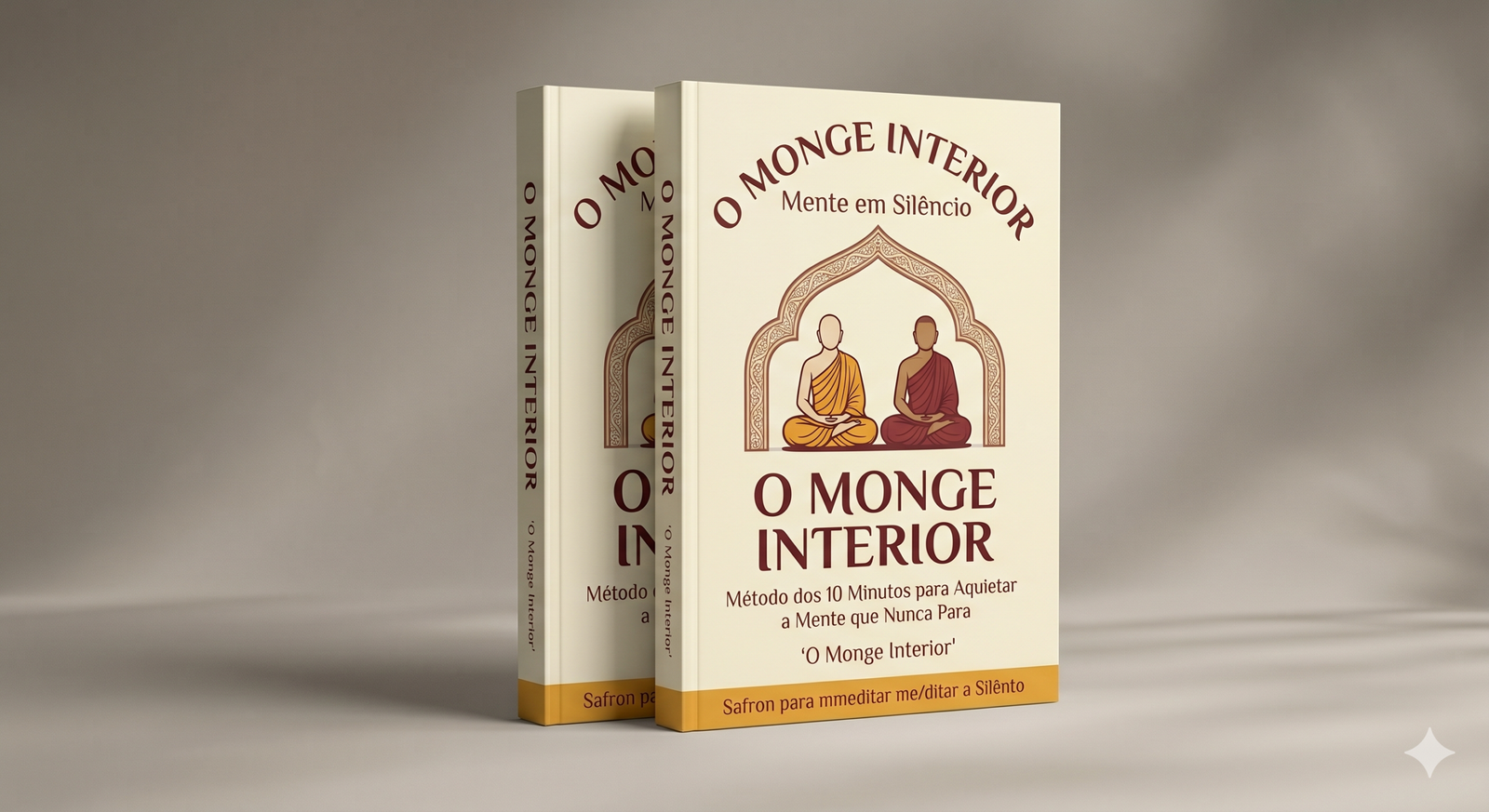 Mockup Oficial do Livro O Monge Interior